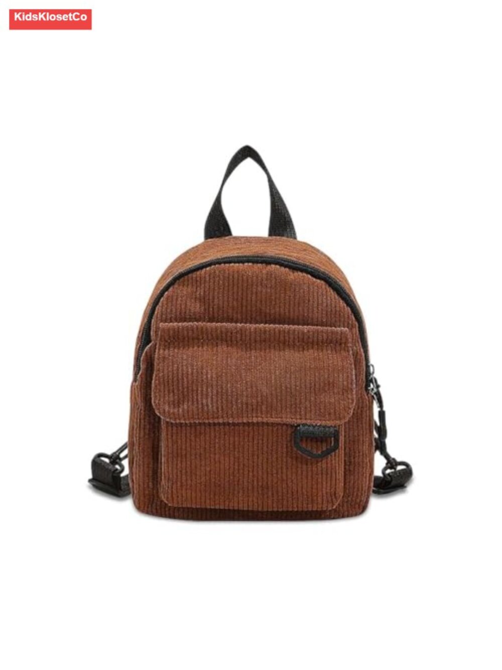 Corduroy Mini Backpack Small Casual Cute Purse Adjustable Strap